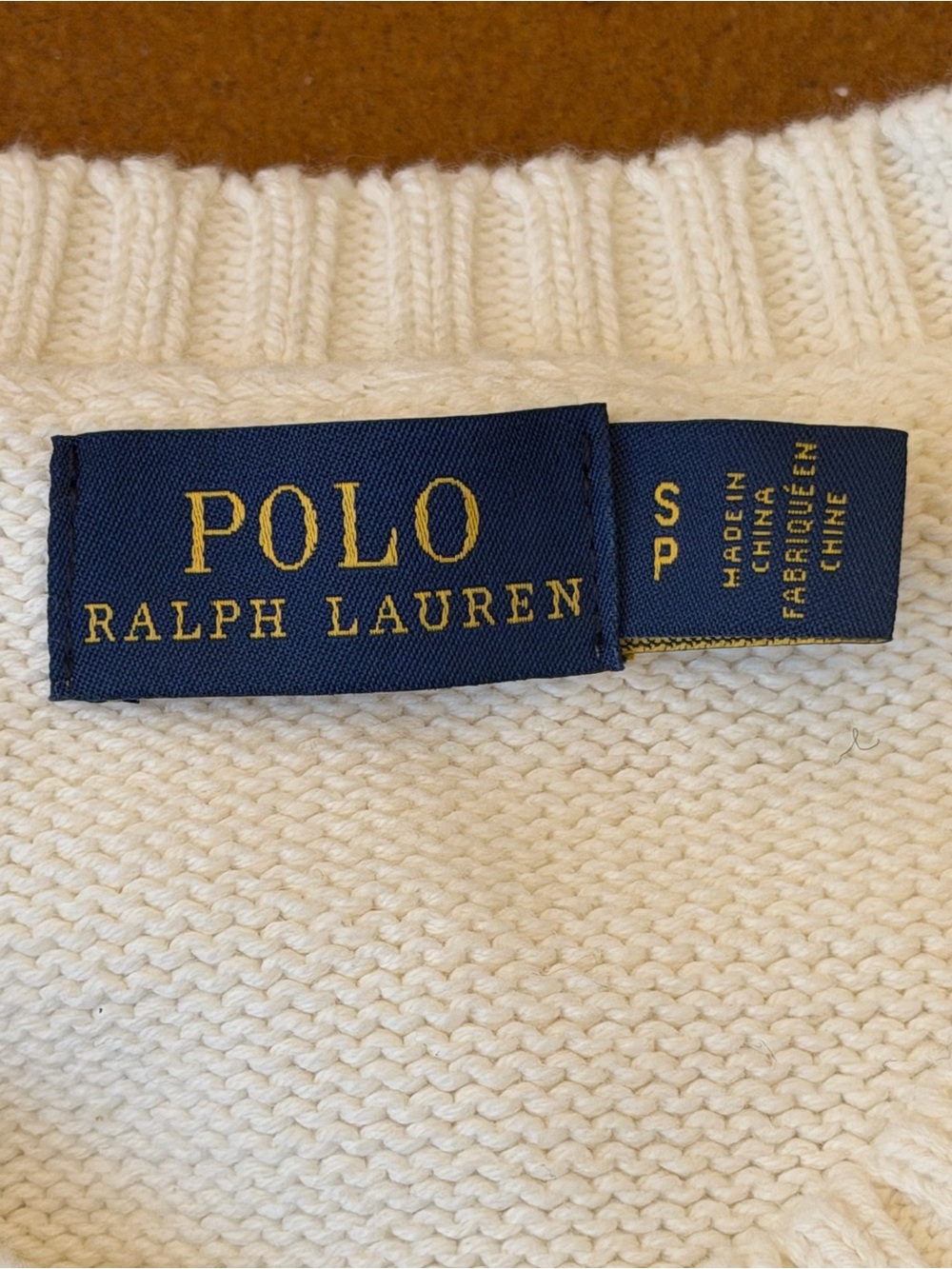 Polo by Ralph Lauren White Sweater with Bear & Flag Knit - Picture 4 of 4